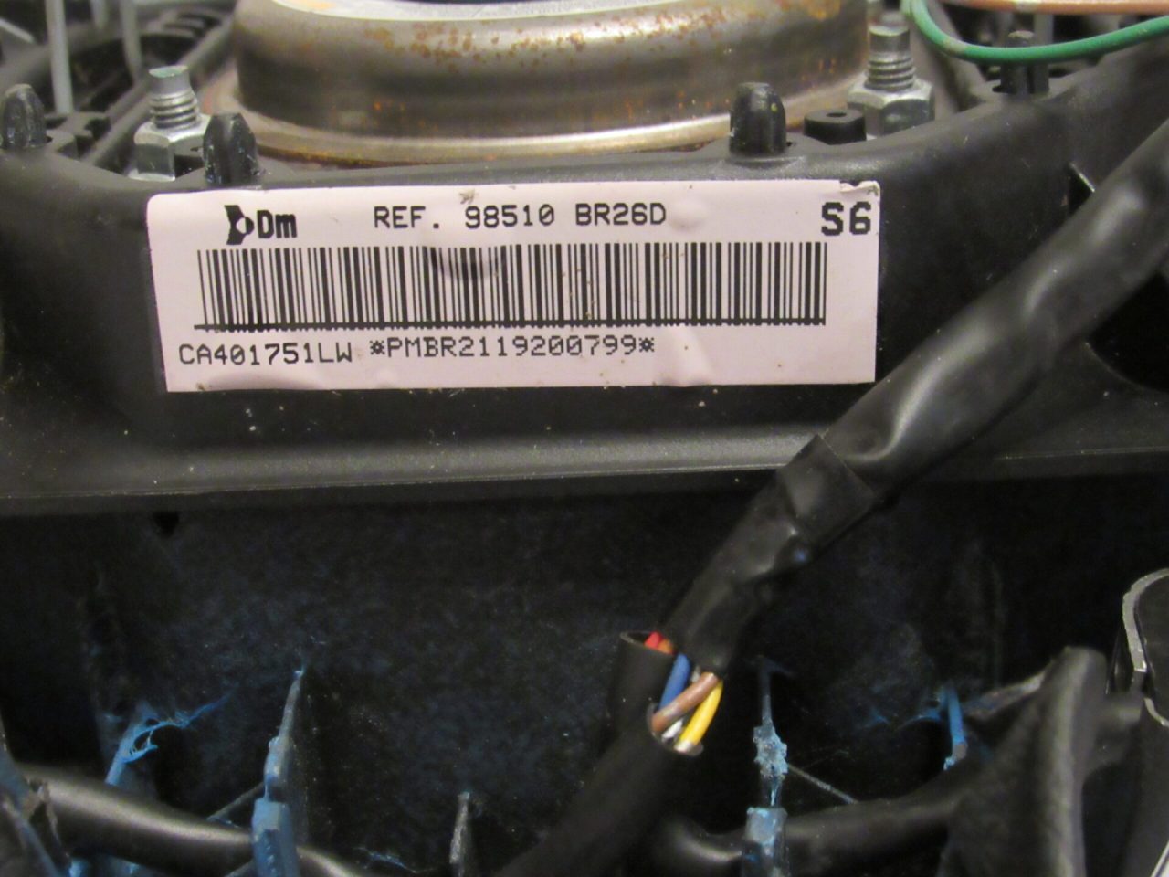 AIRBAGS VOLANTE NISSAN QASHQAI 2009 - immagine 2