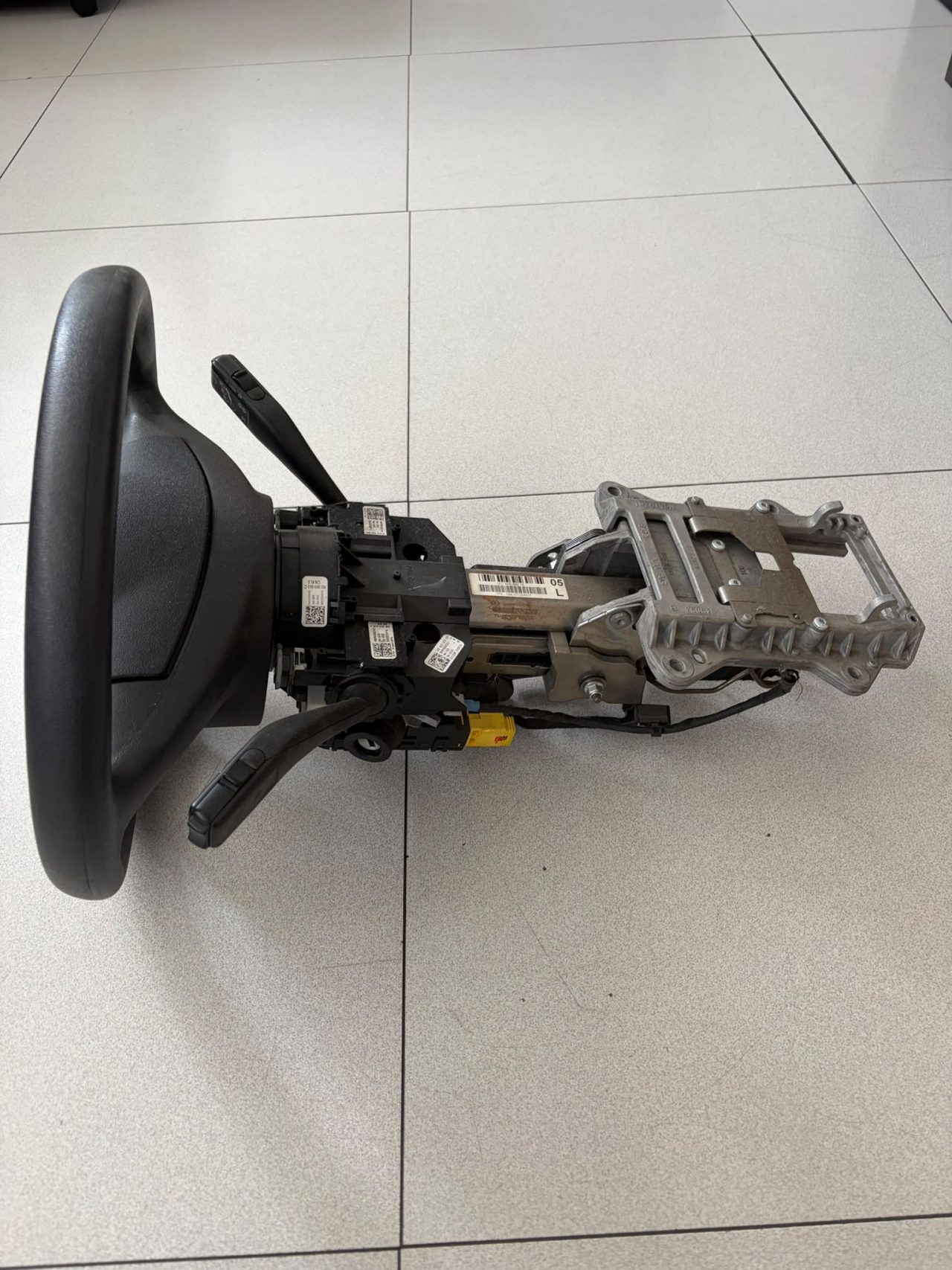 PIANTONE STERZO COMPLETO VOLANTE DEVIOLUCI CENTRALINA GRUPPO VAG SEAT VW USATO - immagine 3